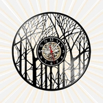 Relógio Parede galhos secos floresta Vinil LP Decoração Arte
