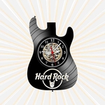 Relógio Parede Guitarra Hard Rock Musica Vinil LP Decoração