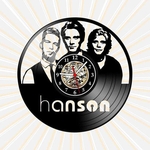 Relógio Parede Hanson Bandas pop Musica Vinil LP Decoração