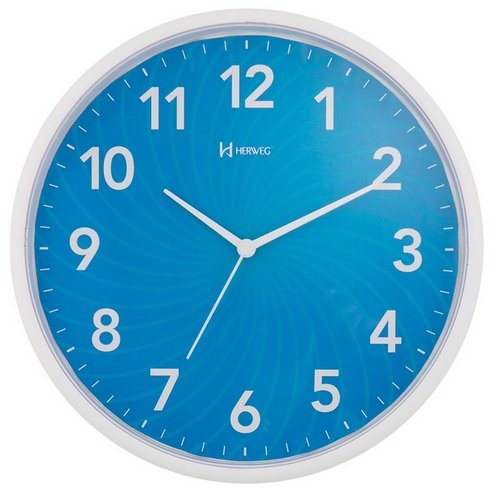 Relógio Parede Herweg 6182 011 Azul