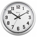 Relógio Parede Herweg 6128 028 Cromado Grande 40cm