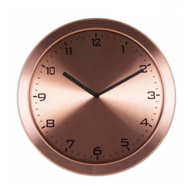Relógio Parede Herweg 6456 309 Rose Aluminio Escovado