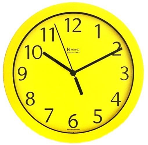 Relógio Parede Herweg 6718 268 Aluminio Amarelo 24,5cm