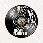 Relógio Parede Iron Maiden Bandas Rock Metal Musica Vinil LP