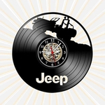 Relógio Parede Jeep Trilha Carros Esporte Vinil LP Arte
