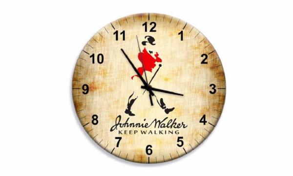 Relógio Parede Johnnie Walker Keep Walking - Tecnolaser