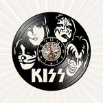 Relógio Parede Kiss Bandas Rock Musica Vinil LP Decoração