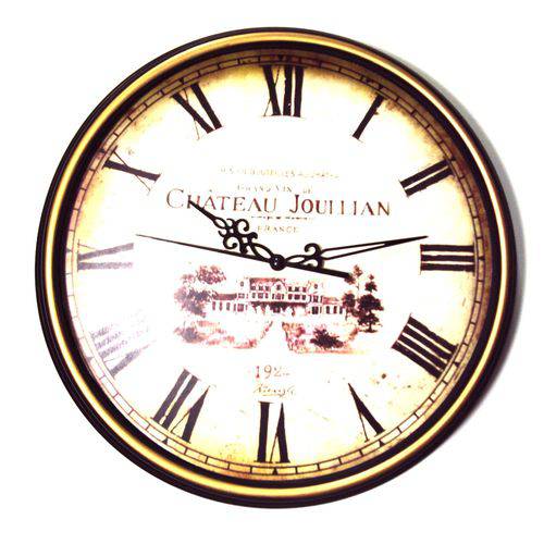Relógio Parede Le Chateau 33cm Romanos Tic-tac Kienzle