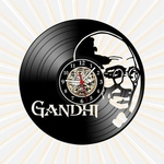Relógio Parede Mahatma Ghandi Vinil LP Decoração Retrô Arte