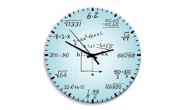Relógio Parede Matemática - Tecnolaser