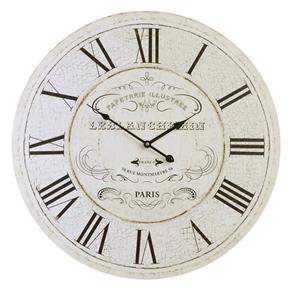 Relógio Parede MDF Papeterie Paris Papelaria 60cm Vetro #750