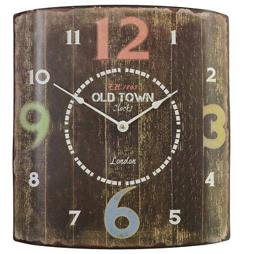 Relógio Parede Mdf Retrô 1863 Old London 32x35cm Vetro 651