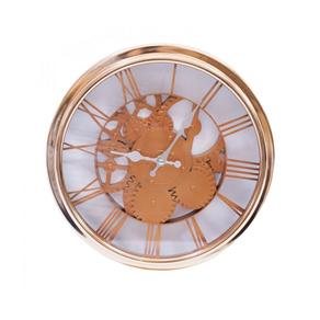 Relógio Parede Mecânica Bronze 30x30cm