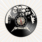 Relógio Parede Metallica Banda Rock 80 90 Disco Vinil LP