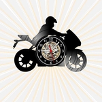 Relógio Parede Moto Esportes Motociclista Motoqueiro Vinil