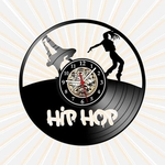 Relógio Parede Música Dança Hip Hop Rap Disco Vinil LP Retrô