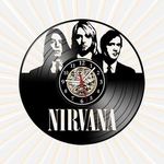Relógio Parede Nirvana Bandas Rock Punk Disco Vinil LP Arte