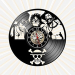 Relógio Parede One Piece Anime Tv Cinema Nerd Geek Vinil LP
