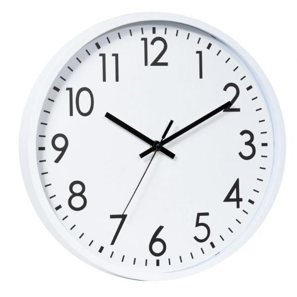 Relógio Parede Plástico Basic White Branco 20x3,8x20 Cm - Urban 42736