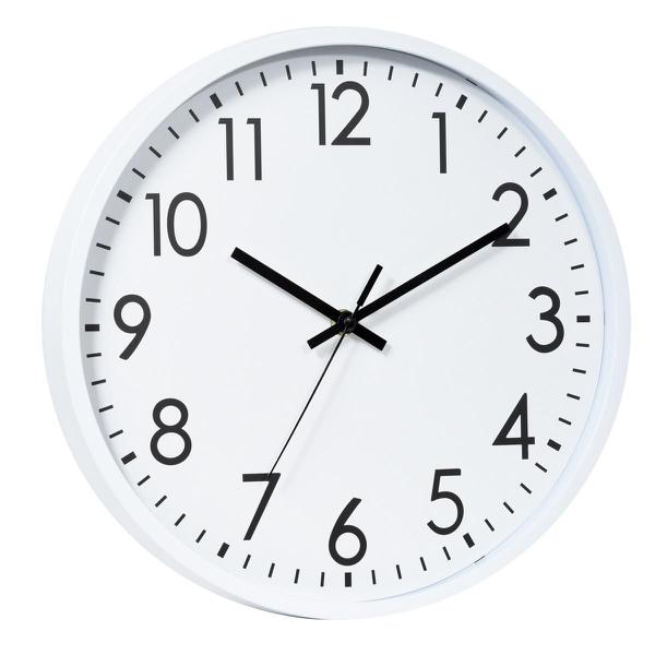 Relógio Parede Plástico Basic White Branco 20x3,8x20 Cm - Urban