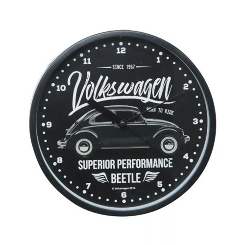 Relogio Parede Plastico Beetle Superior Performance Preto Urban 41495