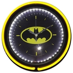 Relogio Parede Plastico/Vidro Double Neon Dc Batman Logo