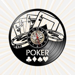 Relógio Parede Poker Games Cartas baralho Jogos Vinil LP
