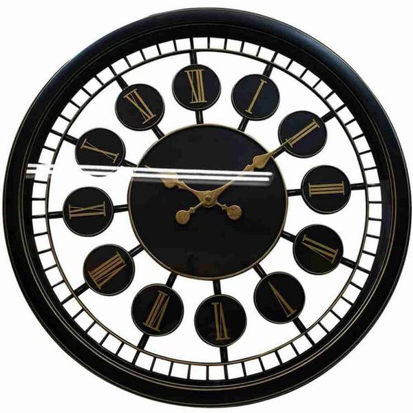 Relógio Parede Preto 50x50cm - Produtos Infinity Presentes