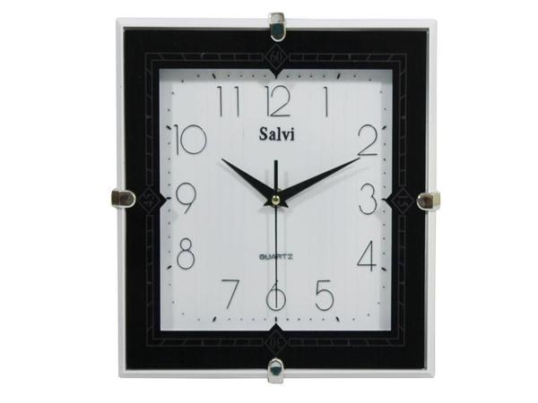 Relogio Parede Quadrado Quartz Salvi 24x24,5cm - Sutt