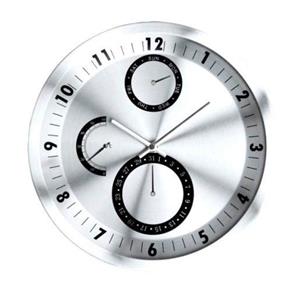 Relógio Parede Quartz Termômetro Alumín. Hercules 30Cm Rel65