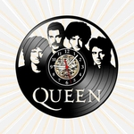 Relógio Parede Queen Bandas Rock Musica Vinil LP Decoração