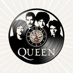 Relógio Parede Queen Bandas Rock Musica Vinil LP Decoração