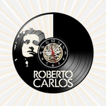 Relógio Parede Roberto Carlos Musica Vinil LP Decoração Arte