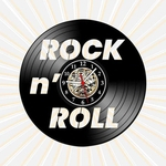 Relógio Parede Rock n Roll Musica Vinil LP Decoração Retrô