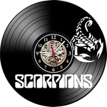 Relógio Parede Scorpions 60 70 Vinil LP Decoração Retrô