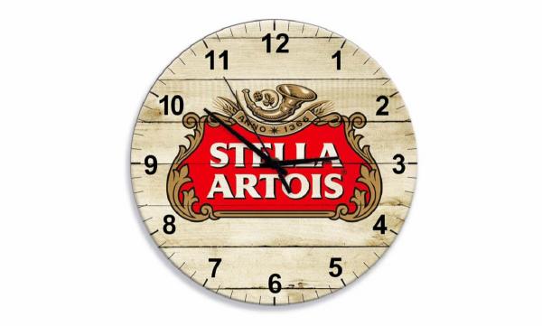 Relógio Parede Stella Madeira - Tecnolaser