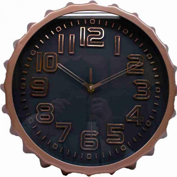 Relógio Parede Tampa Garrafa 32x32cm - Produtos Infinity Presentes