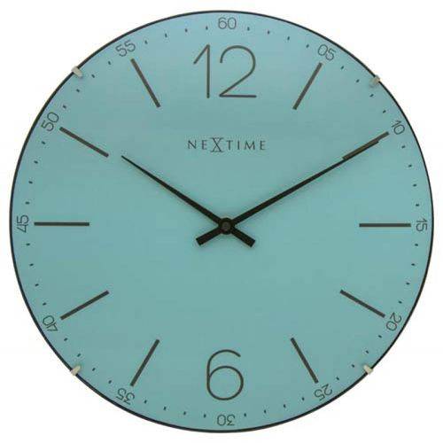 Relógio Parede Turquesa Nextime D=35cm
