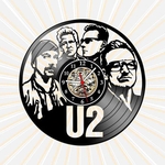 Relógio Parede U2 Bandas Rock Pop Musica Vinil LP Decoração