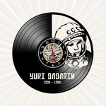 Relógio Parede Yuri Gagarin Astronauta Nerd Geek Vinil LP