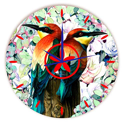 Relógio Pássaros Redondo (Redondo 30 X 30 Cm)