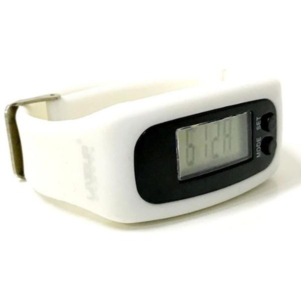 Relógio Pedômetro Digital Conta Passos e Calorias LiveUp Branco - Liveup Sports