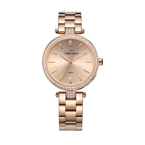 Relógio Philiph London Feminino Ref: Pl81009113f Social Rosé