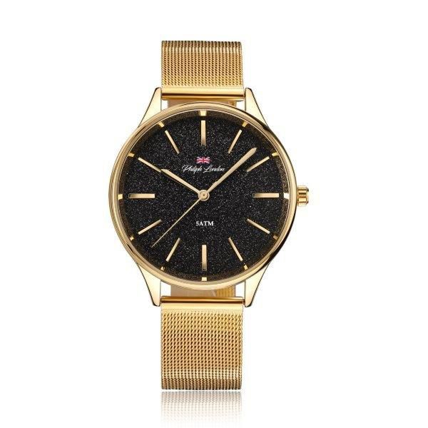 Relógio Philiph London Feminino Ref: Pl81023145f Fashion Dourado