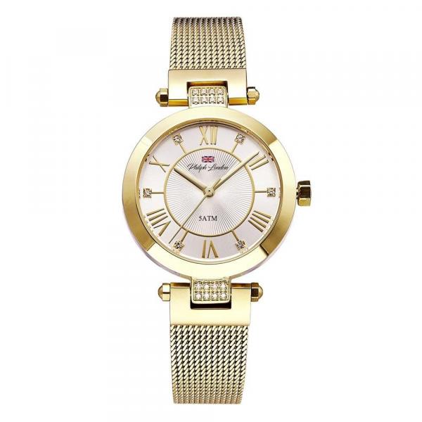 Relógio Philiph London Feminino Ref: Pl81033145f Si Social Dourado