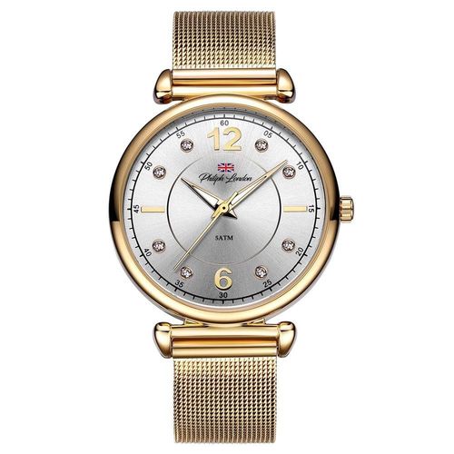 Relógio Philiph London Feminino Ref: Pl81024145f Social Dourado