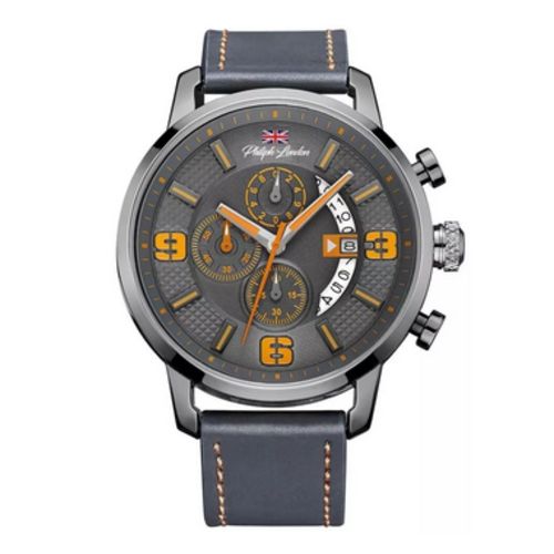 Relógio Philiph London Luxo Pl80064612m 100% Funcional