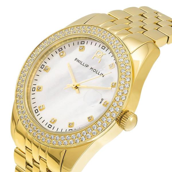 Relógio Phillip Kollin ZY28074G Malta Pearl Gold