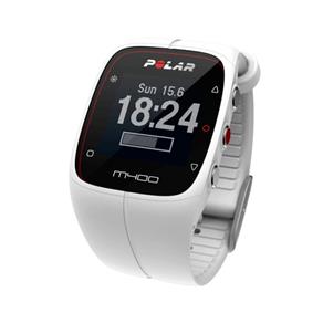 Monitor Cardíaco M400 Polar GPS Display de Alta Resolução Bluetooth Recarregável Branco