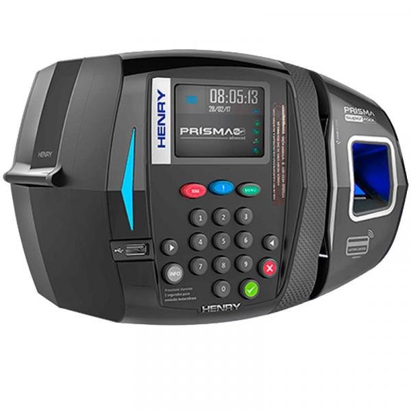 Relógio Ponto Biométrico Bio Prox Barras Mifare Henry SF ADV R1 Azul